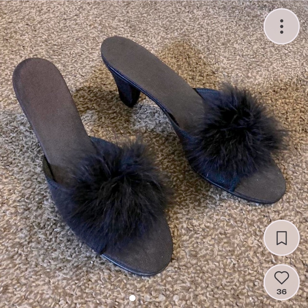 Vintage boudoir slippers